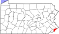 Map of Pennsylvania highlighting Philadelphia County svg.png
