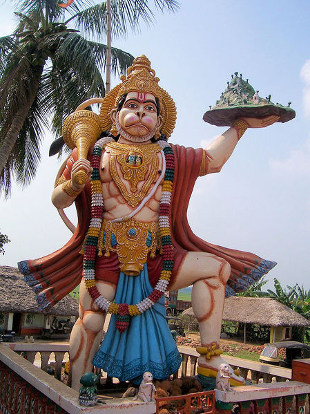 File:Hanuman Statue In Haladiagada Kendrapada.jpg